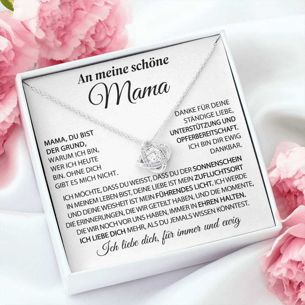 An meine schöne Mama – Der Sonnenschein in meinem Leben – Knotenkette