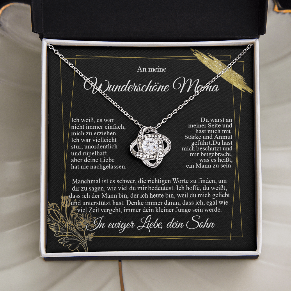 An meine Mama – Ich liebe dich vom Sohn – Knotenkette