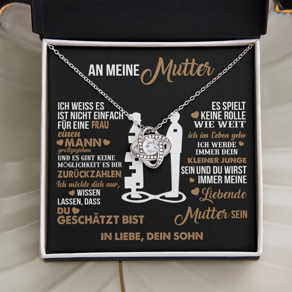 An meine Mutter – Ich liebe dich für immer – Herz-Halskette