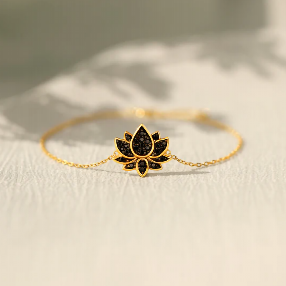 An meine Tochter - Liebes Lotus Armband