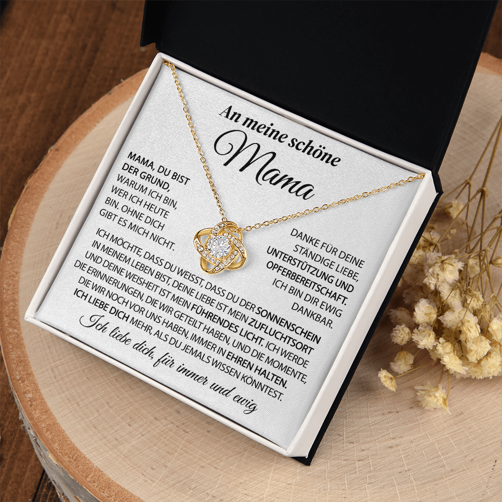 An meine schöne Mama – Der Sonnenschein in meinem Leben – Knotenkette