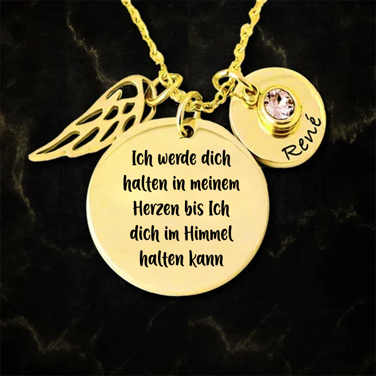 Ich werde dich für immer in meinem Herzen tragen - Halskette