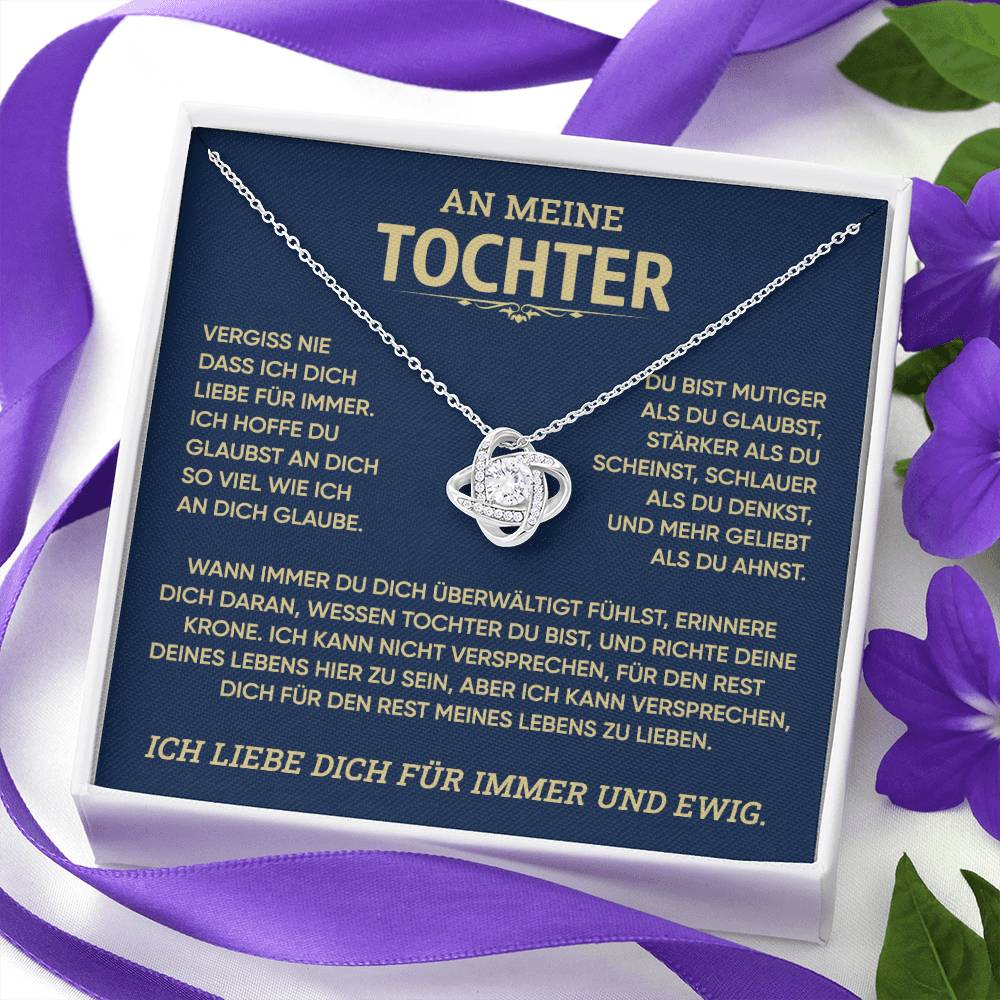 An meine Tochter - Knotenkette "Für immer Liebe"