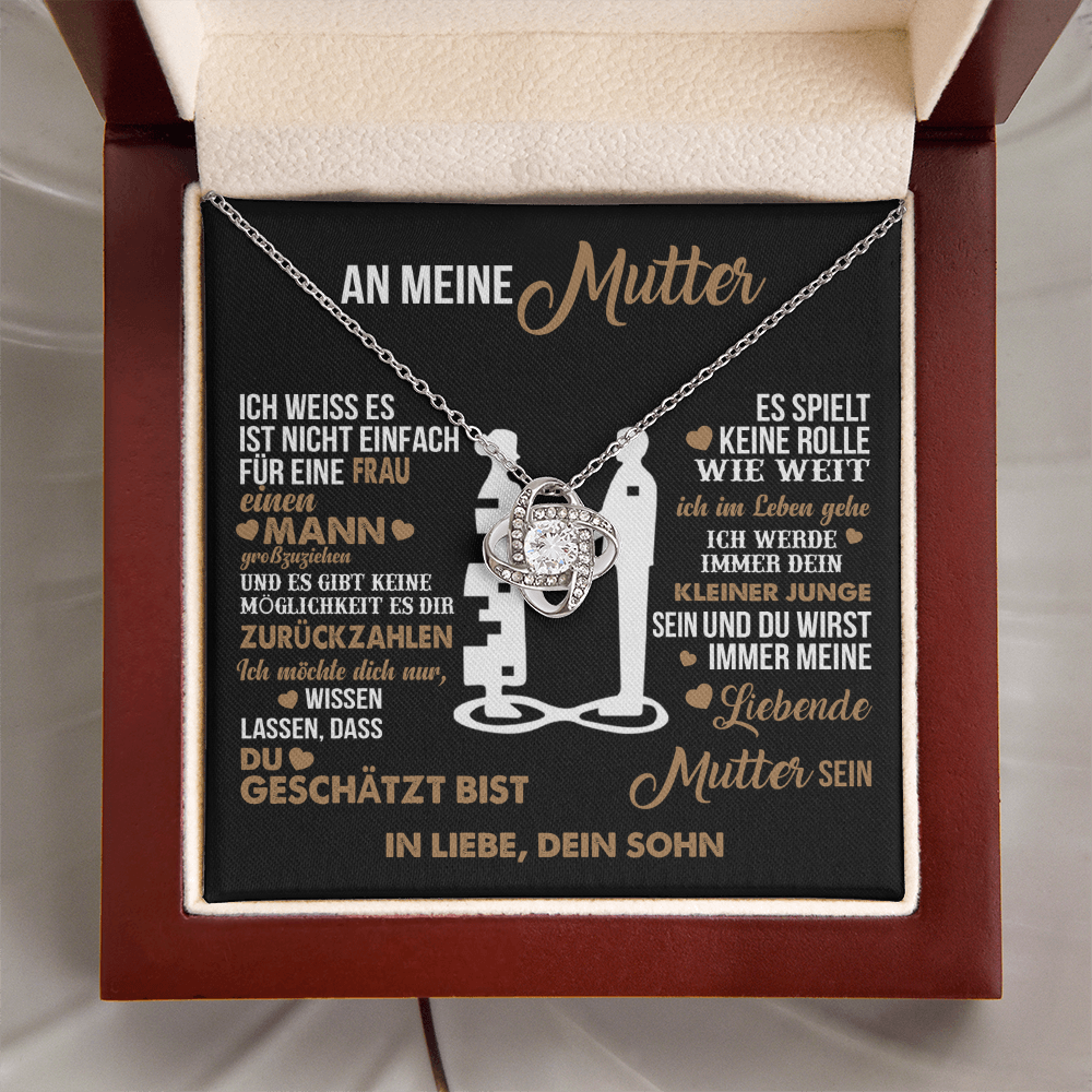 An meine Mutter – Ich liebe dich für immer – Herz-Halskette