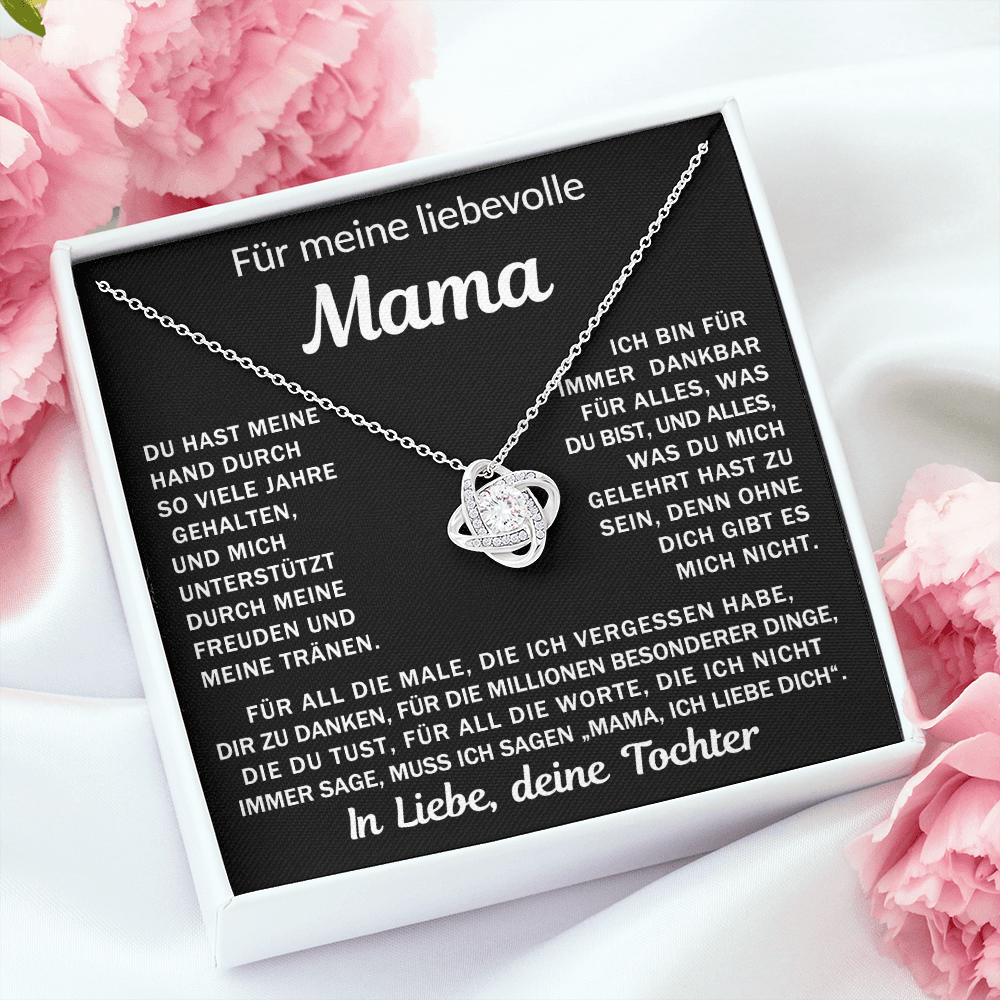 An meine liebende Mama, deine Tochter - Knotenkette