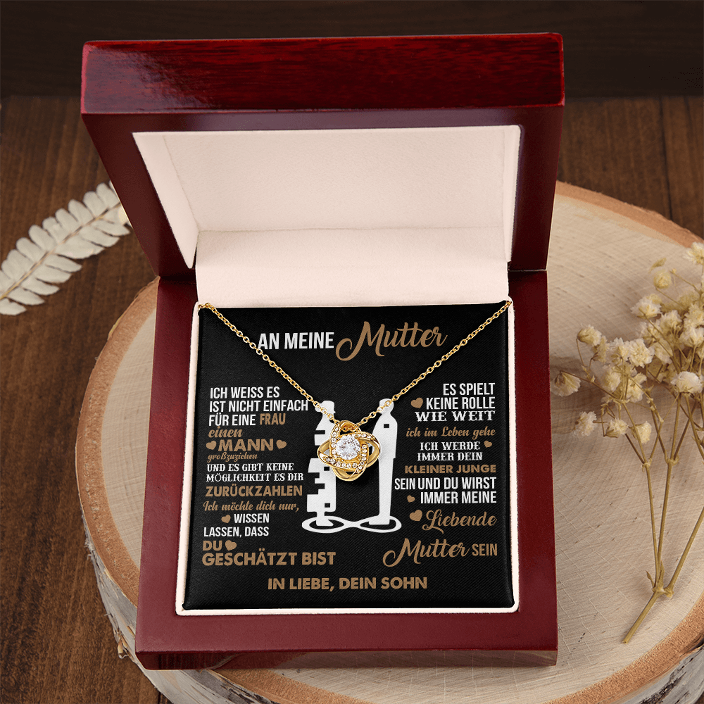 An meine Mutter – Ich liebe dich für immer – Herz-Halskette