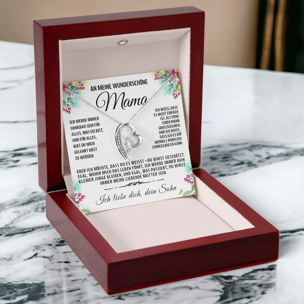An meine besondere Mama - Herz-Halskette