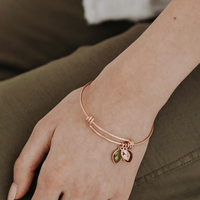 Für immer in meinem Herzen - Armband - Roségold