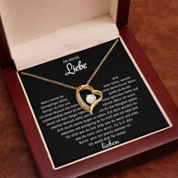 An meine Liebe - Herzkette - Gold