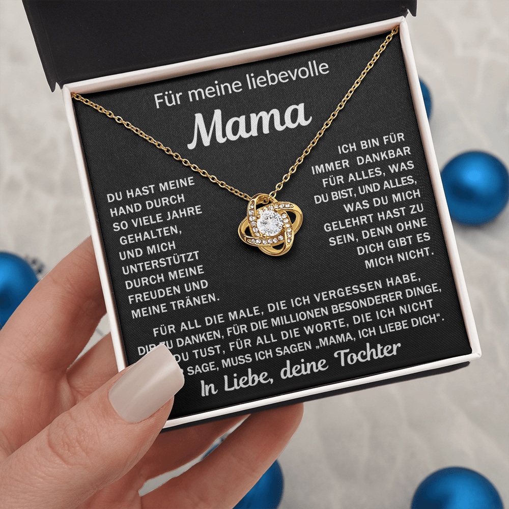 An meine liebende Mama, deine Tochter - Knotenkette