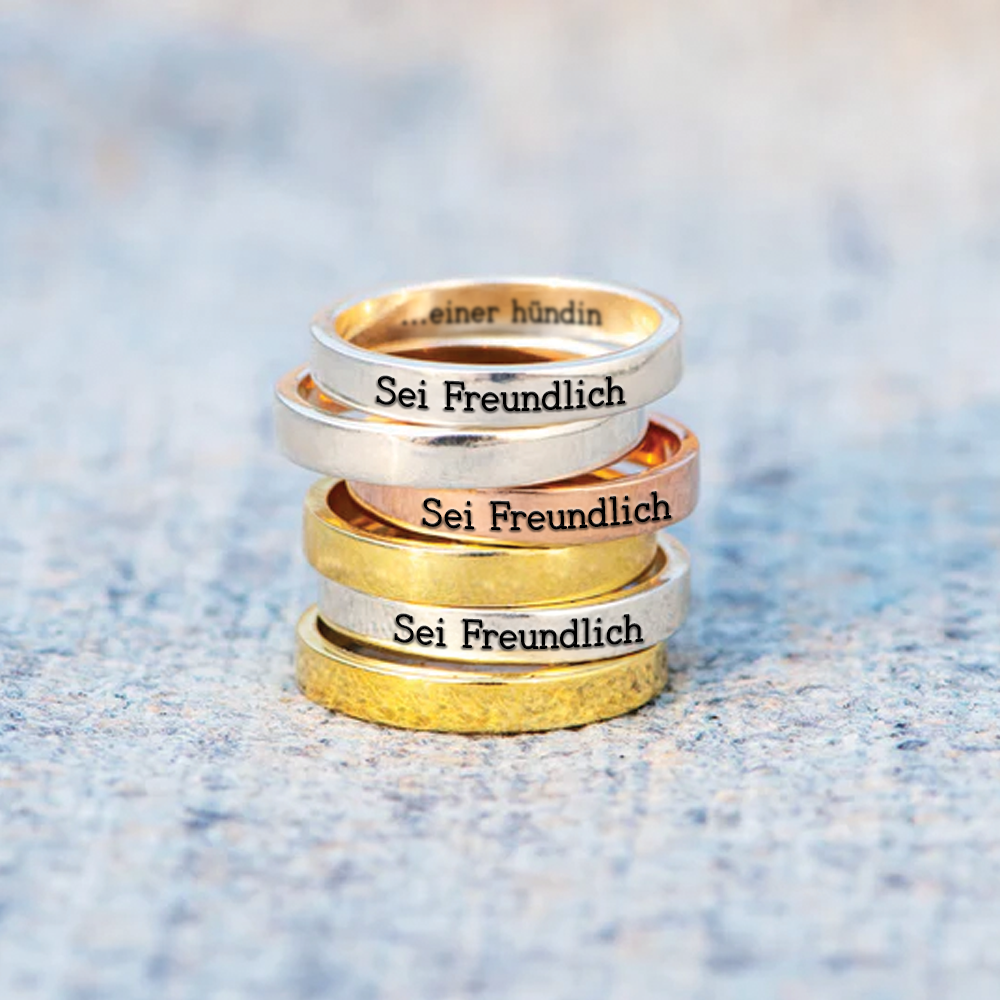 Sei nett (zu einer Bi♥ch) - Empowerment-Ring