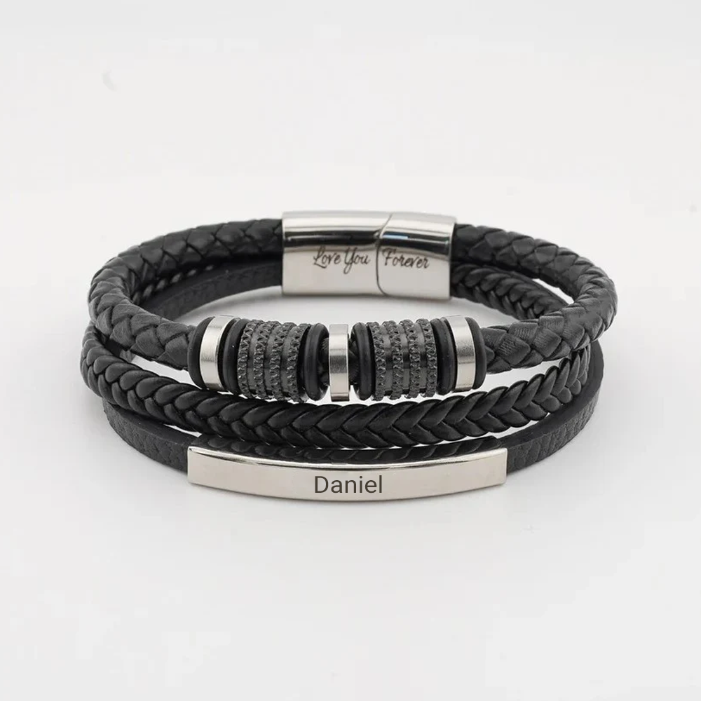 An meinen Sohn – Personalisiertes Armband für immer verbunden