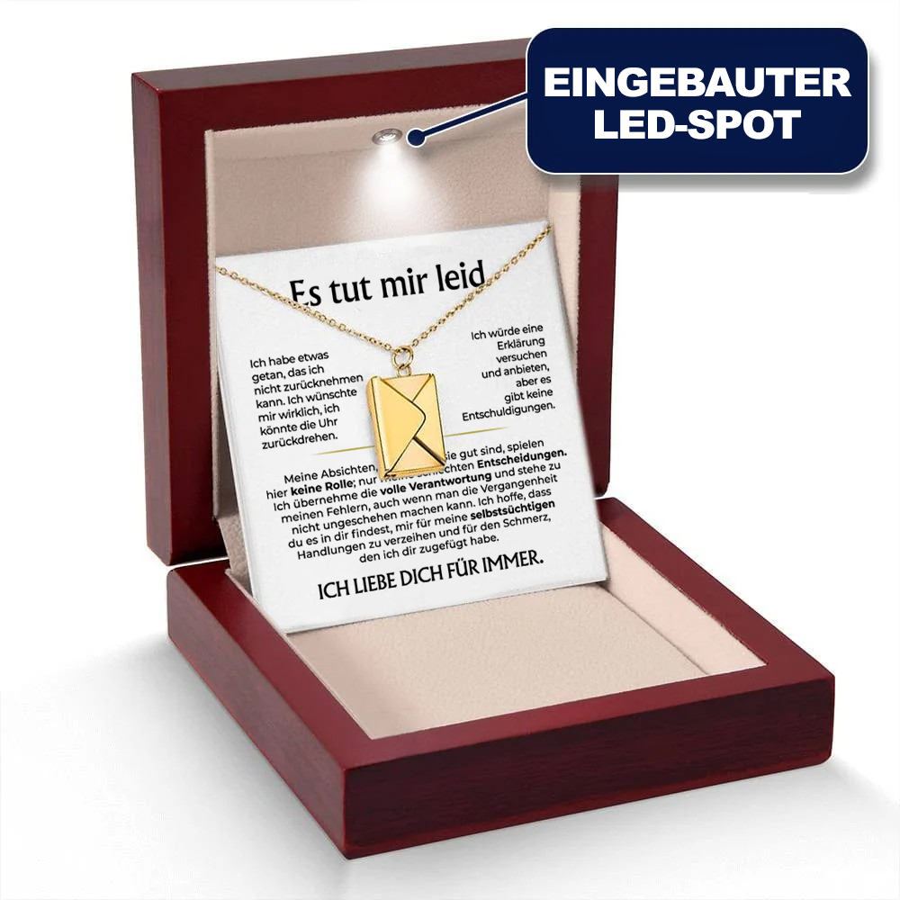 Es tut mir leid - Liebesbrief-Halskette