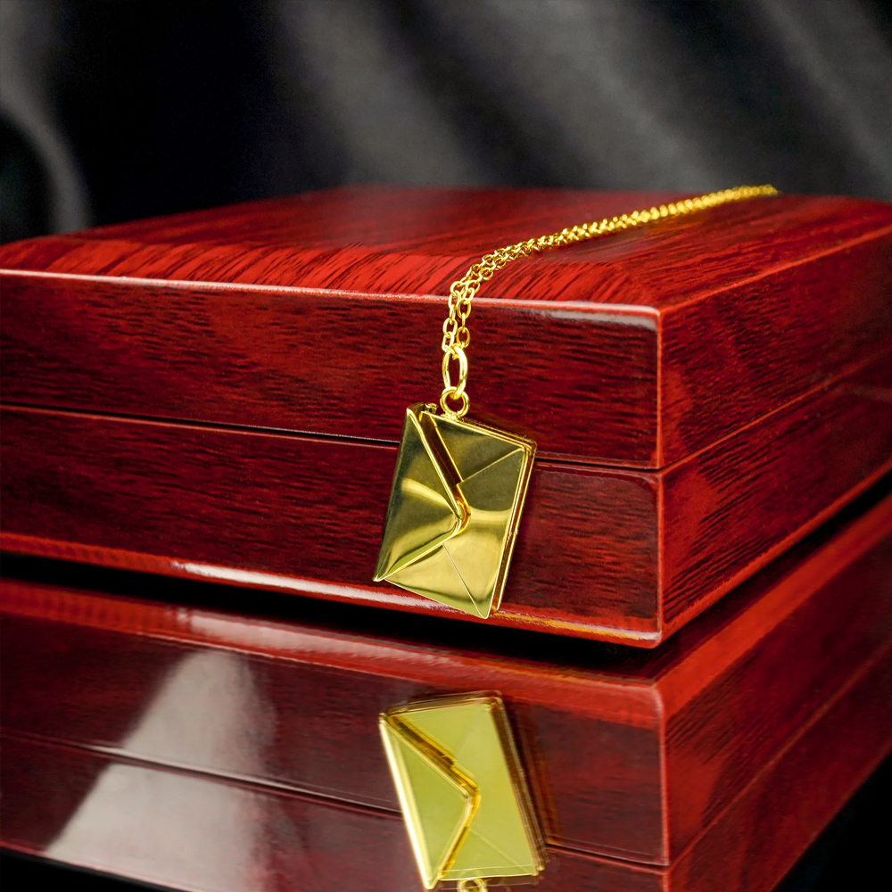 An meine Tochter - Buchstabenkette - Gold