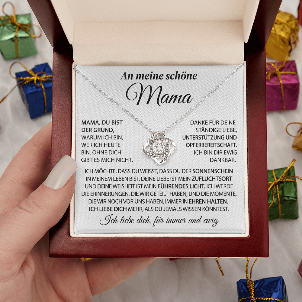 An meine schöne Mama – Der Sonnenschein in meinem Leben – Knotenkette