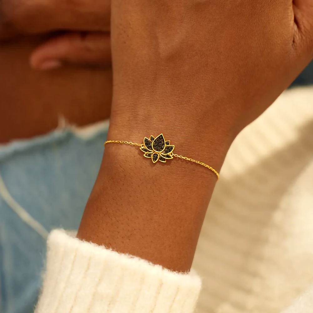 An meine Tochter - Liebes Lotus Armband