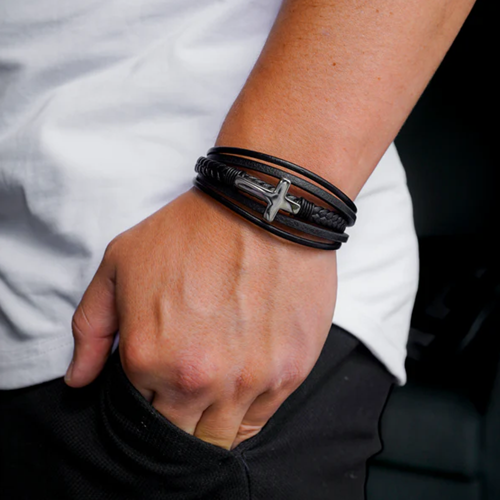 An meinen Enkel - Ewiger Wächter Glaube Armband
