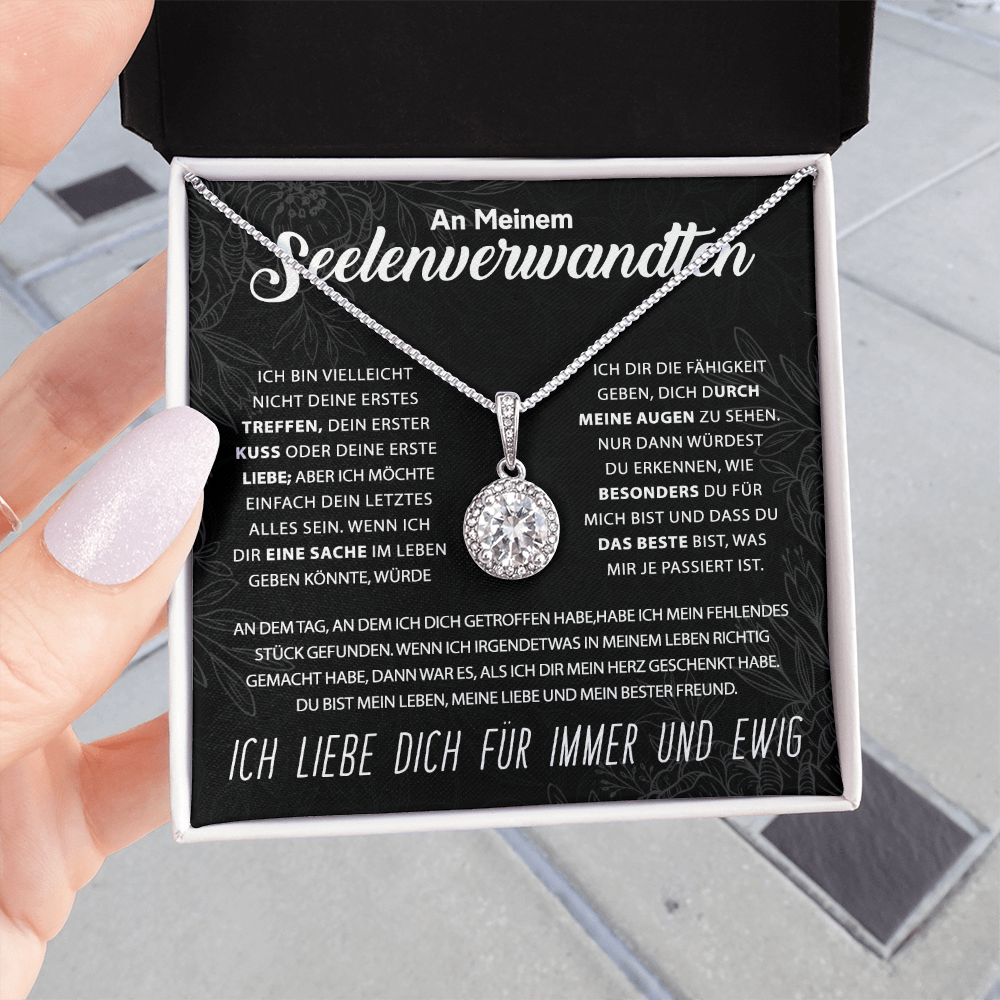 An meinen Seelenverwandten – Herz-Halskette für immer und ewig