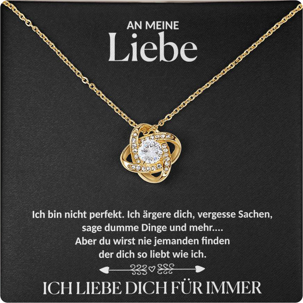 An meine Liebe - Für immer Rosenkette - Gold