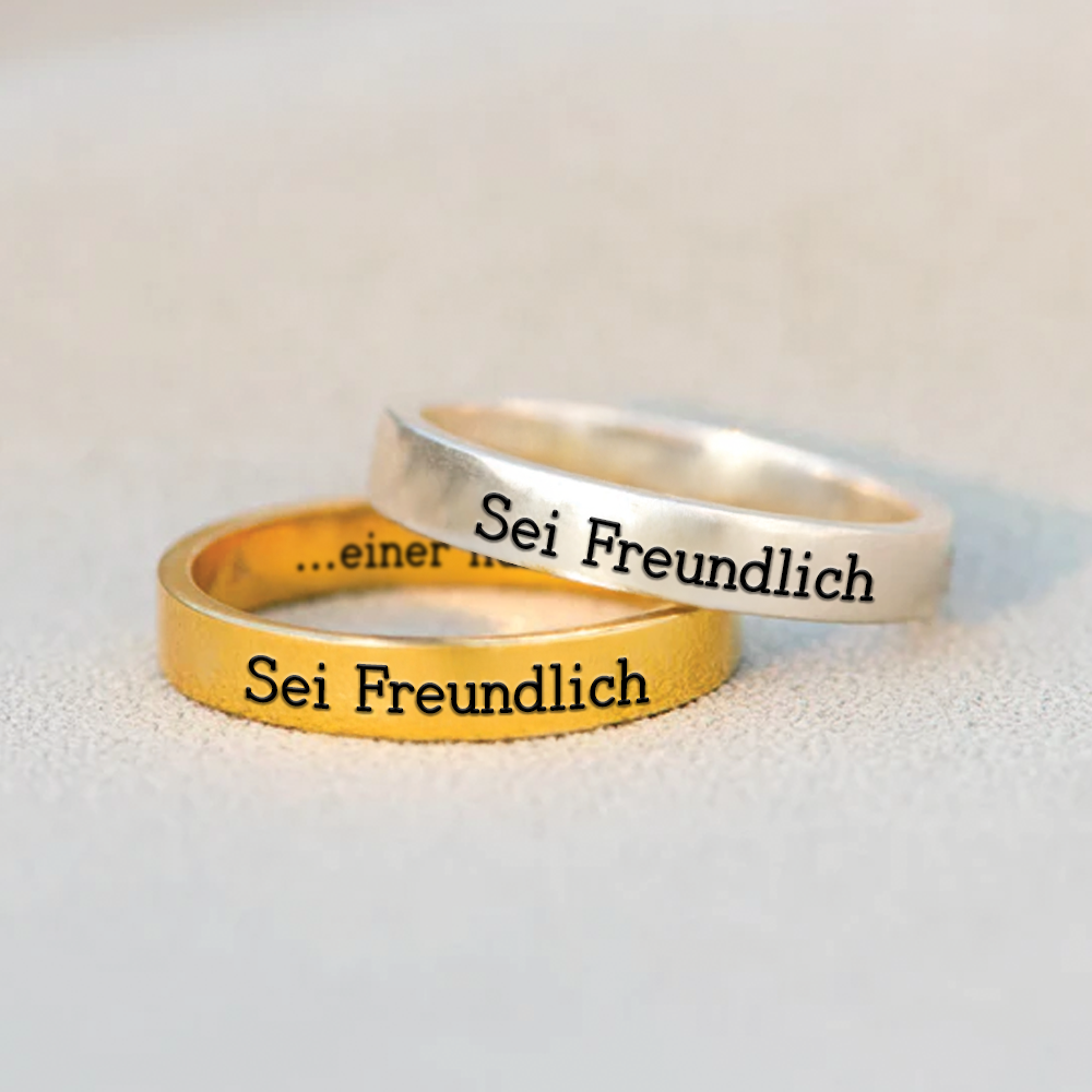 Sei nett (zu einer Bi♥ch) - Empowerment-Ring