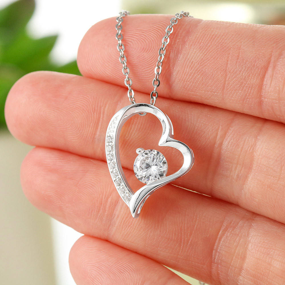 An meine Mama – Ich liebe dich vom Sohn – Herz-Halskette