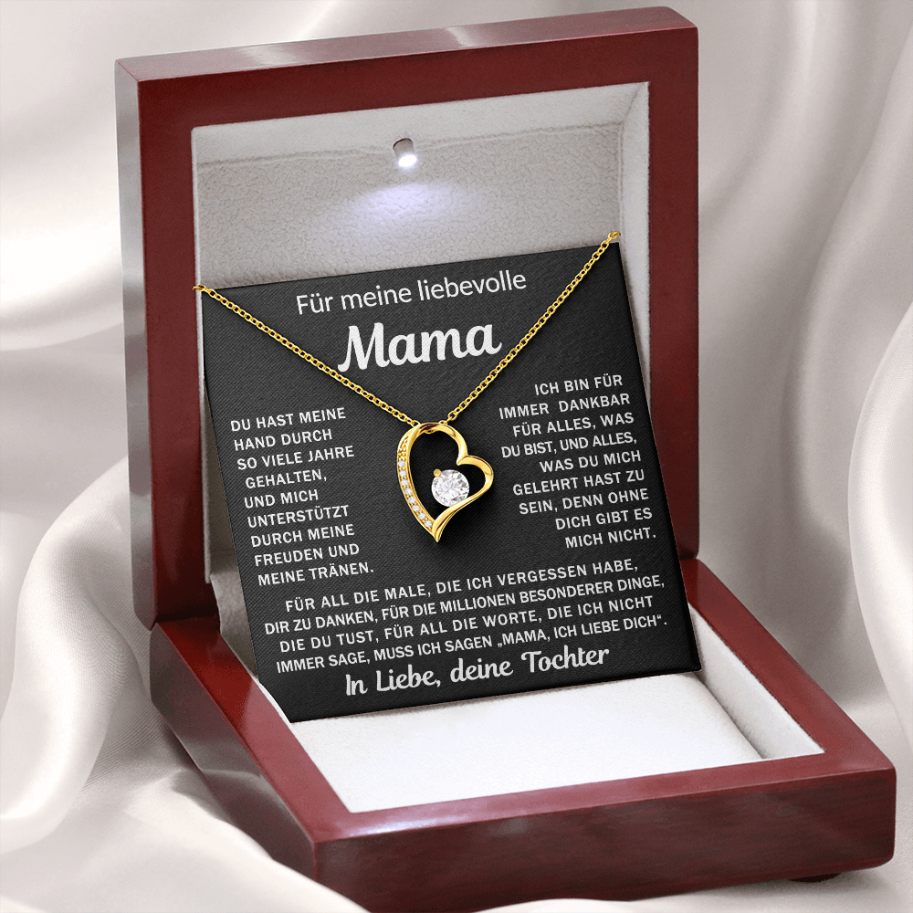 An meine liebende Mama, deine Tochter - Herzkette