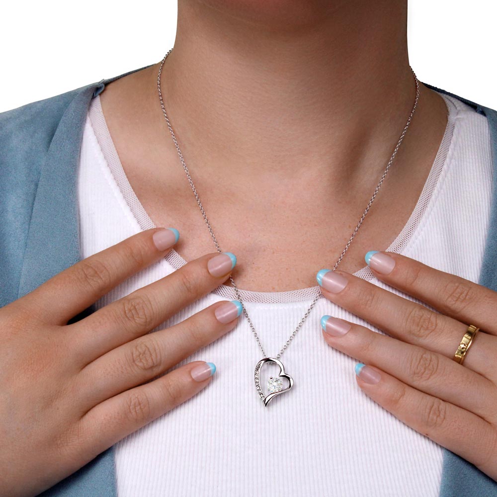 An meine geliebte Mutter - Herz-Halskette - Gold