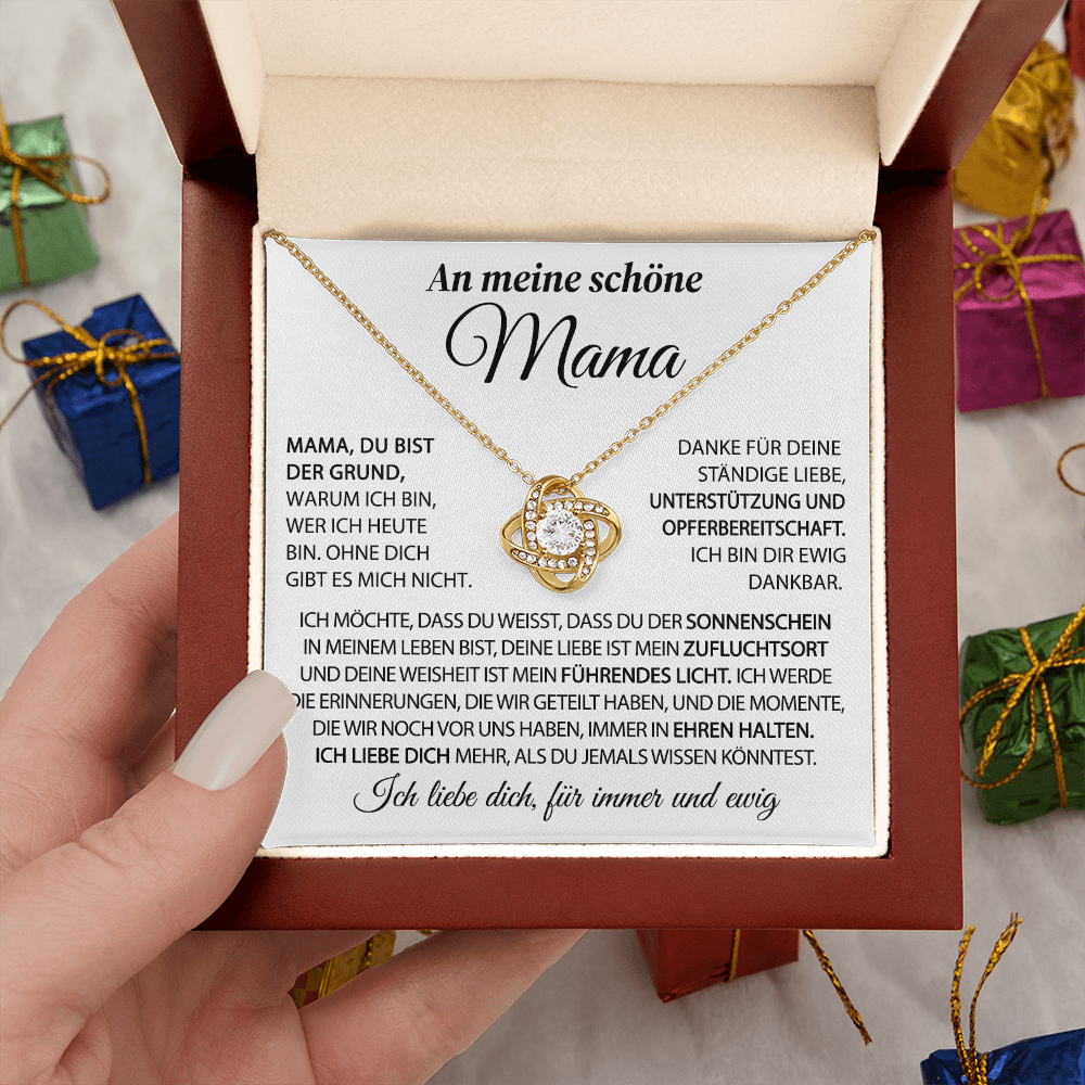 An meine schöne Mama – Der Sonnenschein in meinem Leben – Knotenkette