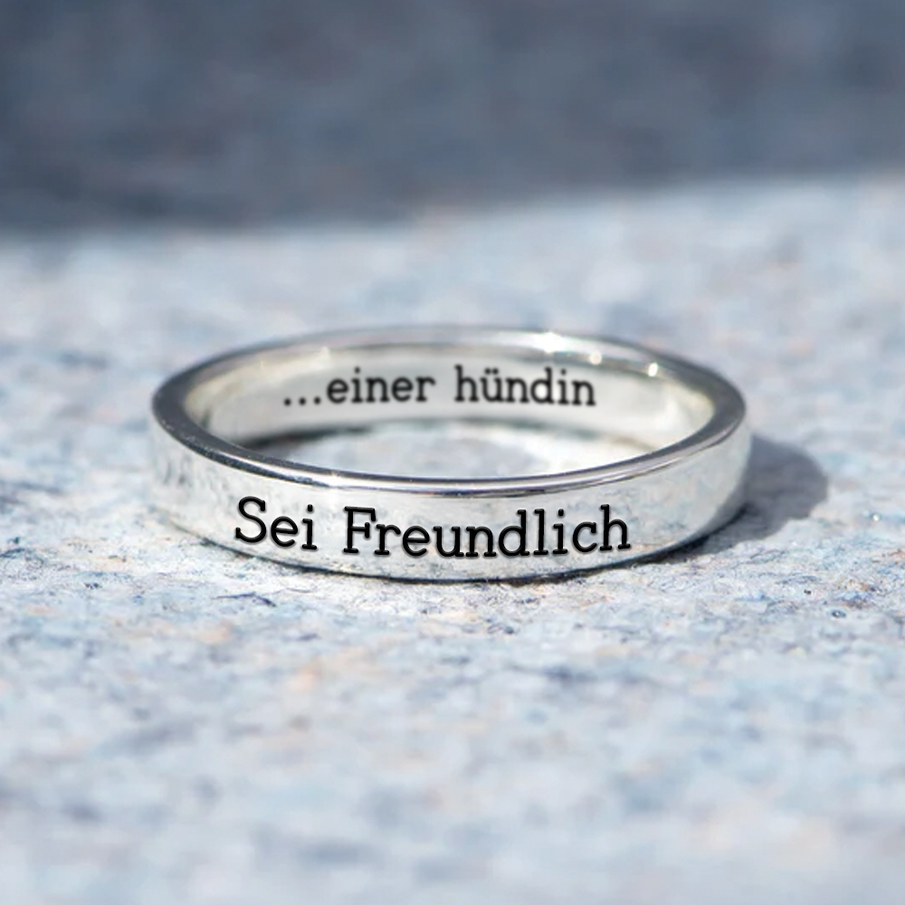 Sei nett (zu einer Bi♥ch) - Empowerment-Ring
