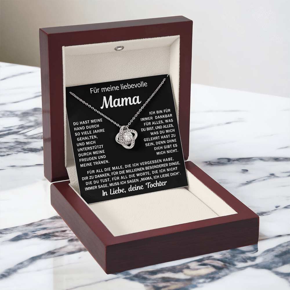 An meine liebende Mama, deine Tochter - Knotenkette