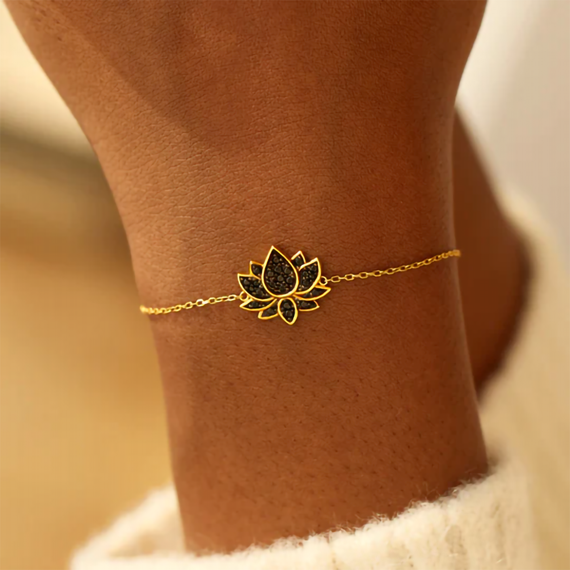 An meine Tochter - Liebes Lotus Armband