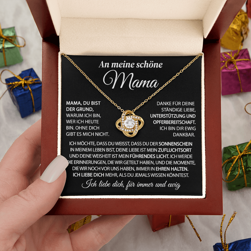 An meine Mama – Der Sonnenschein in meinem Leben – Knotenkette