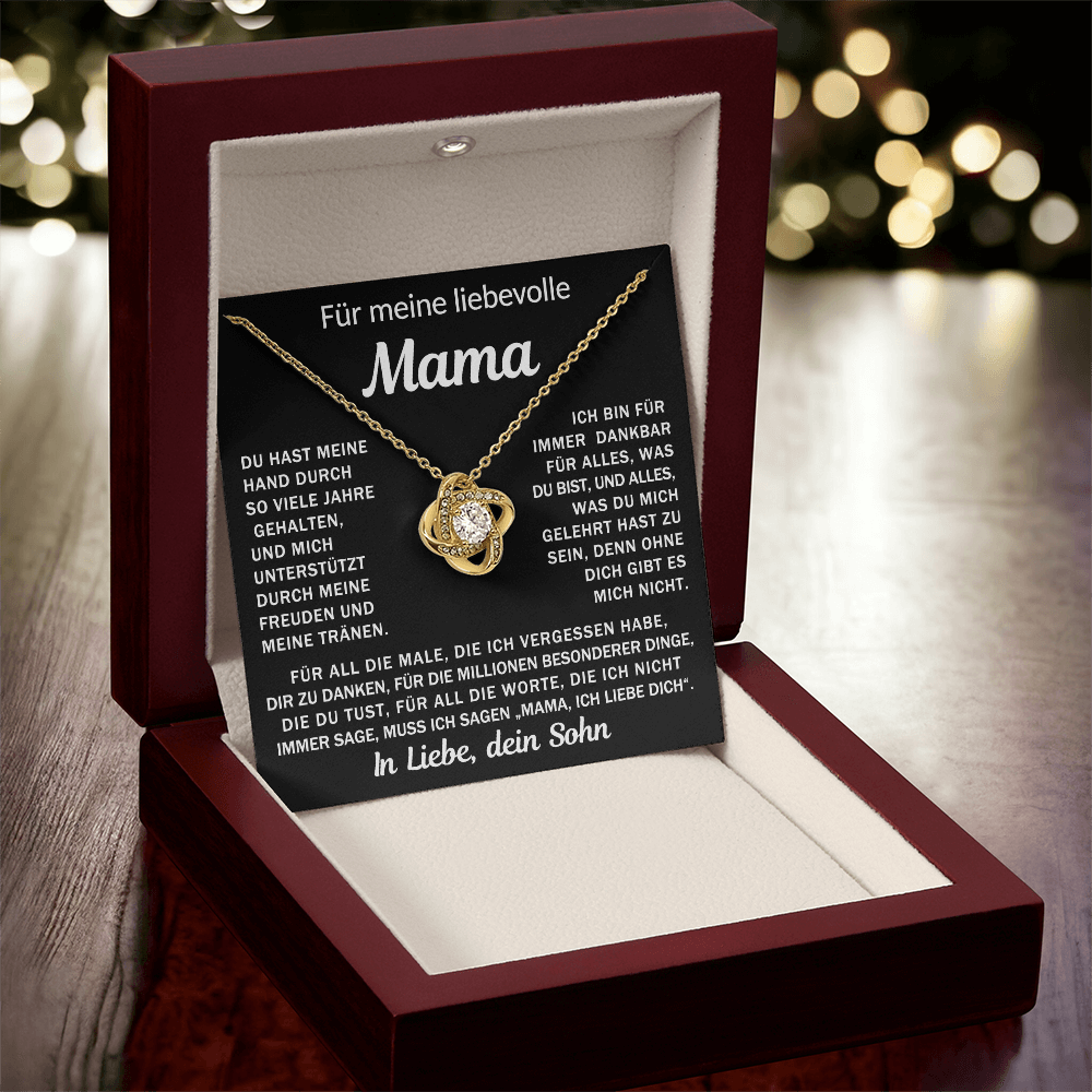 An meine liebende Mama - Knotenkette