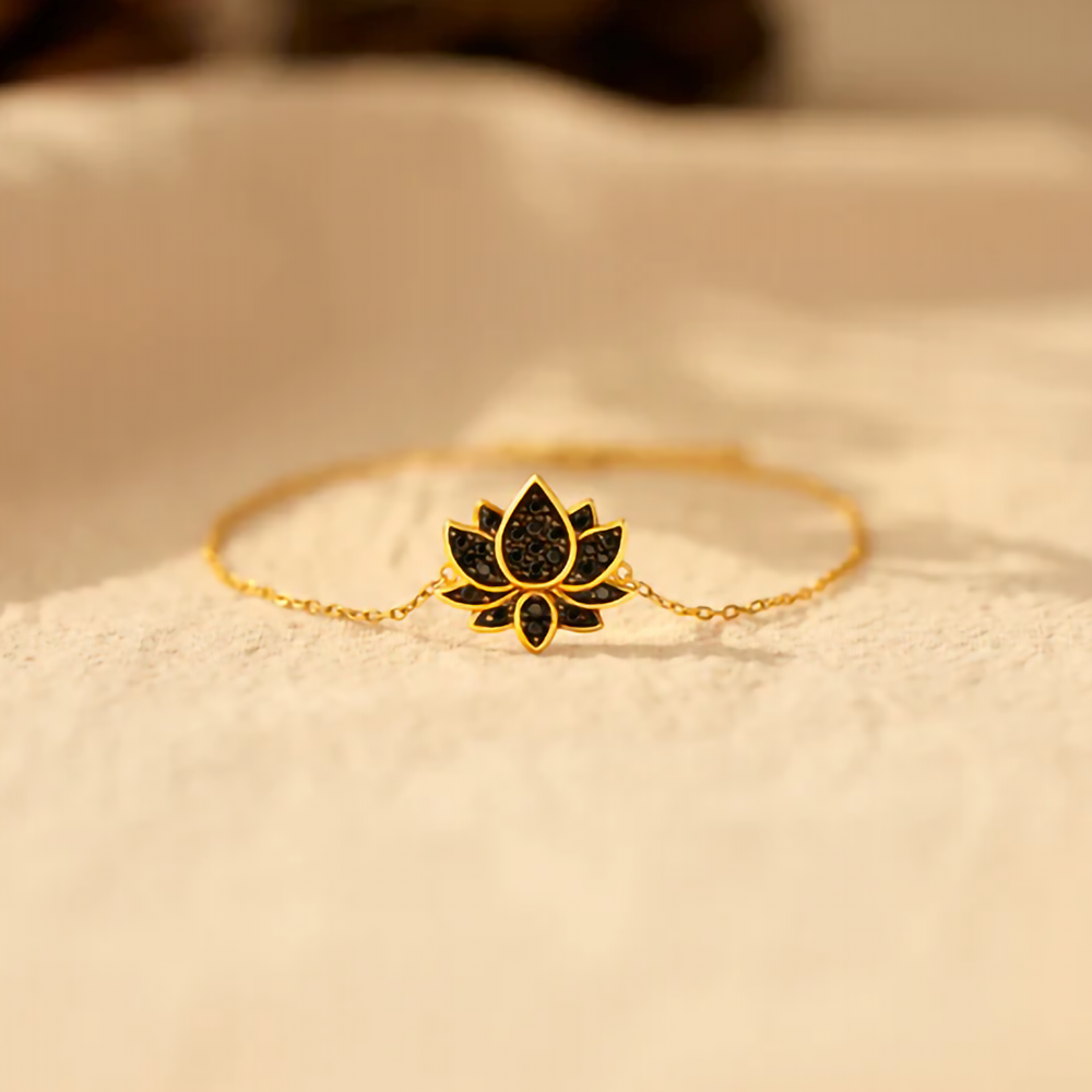 An meine Tochter - Liebes Lotus Armband