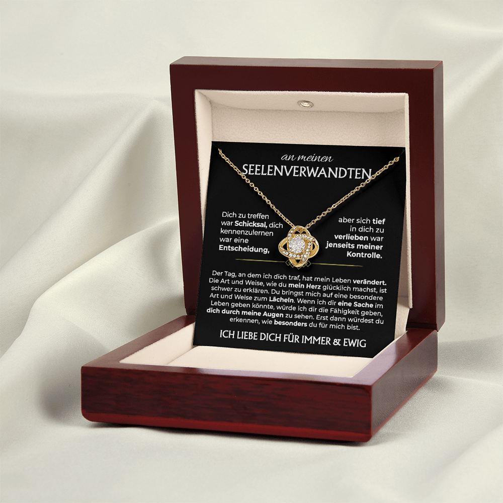 An meinen Seelenverwandten - Knotenkette - Gold