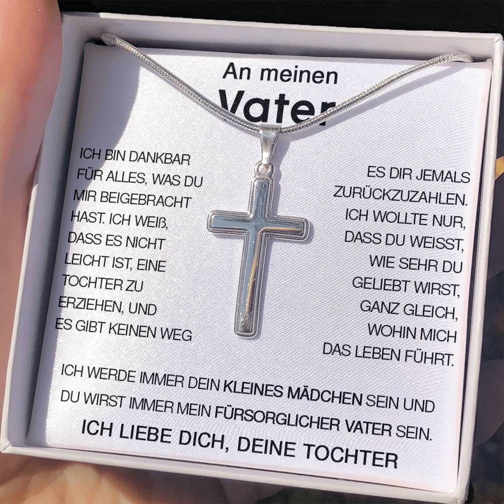 An meinen Vater - Luxuriöse Kreuzkette