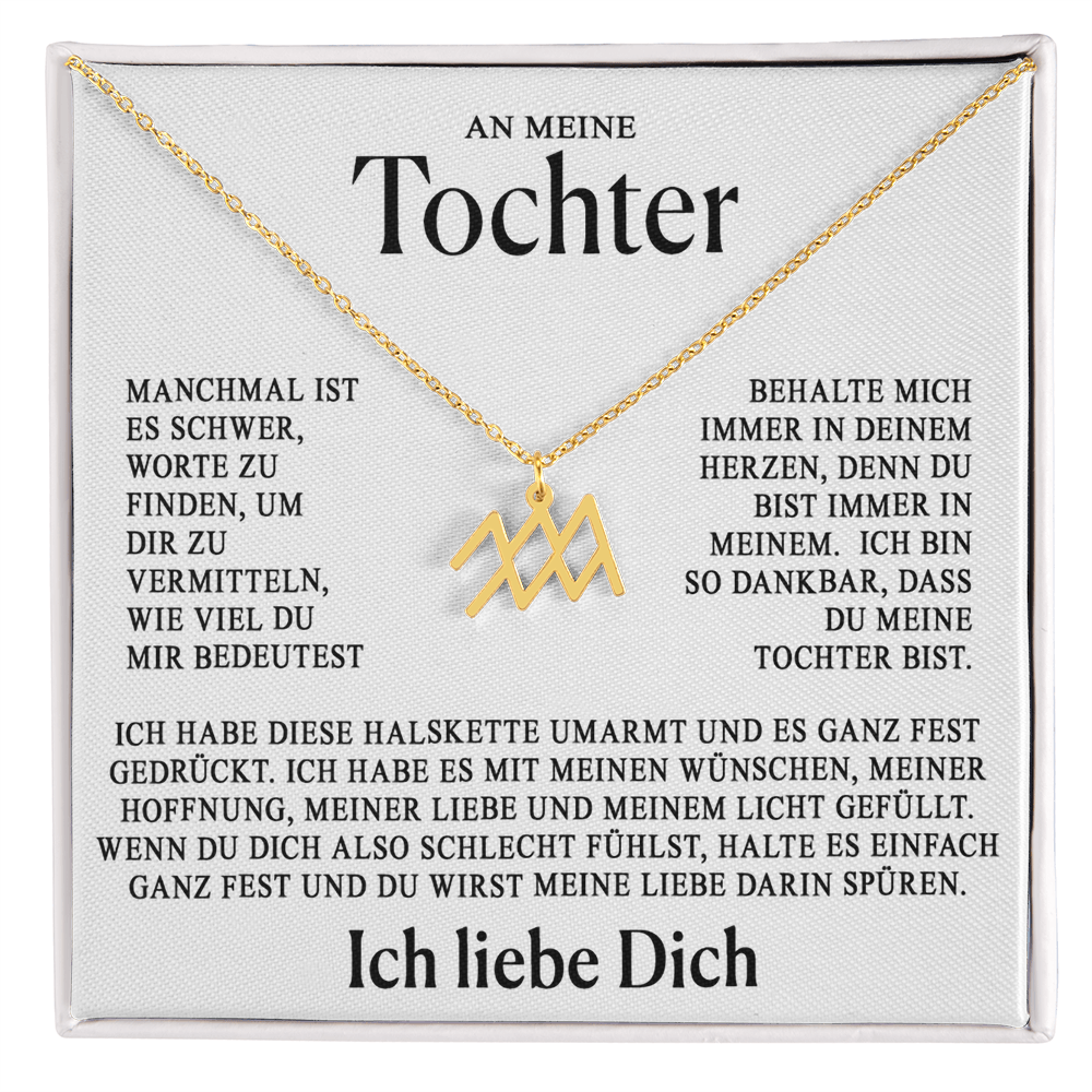 An meine Tochter - Sternzeichen-Halskette