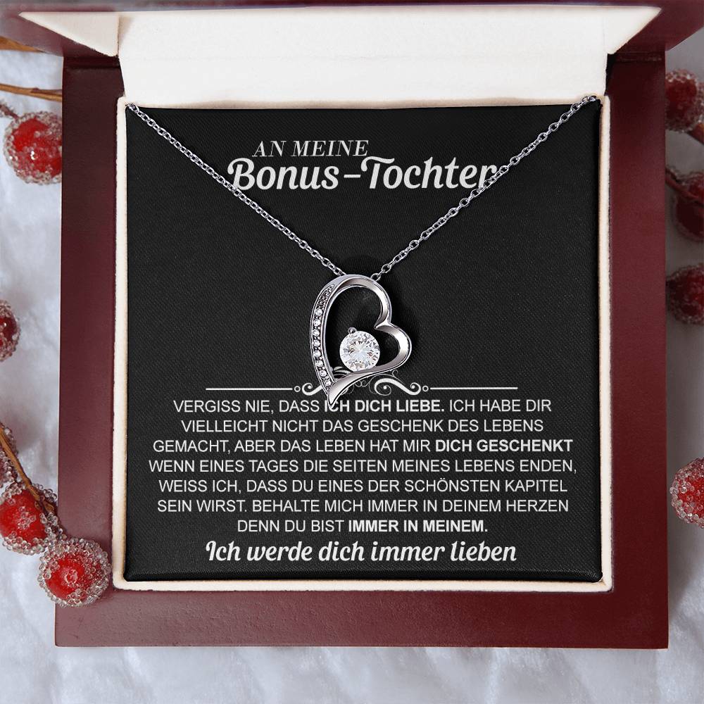 An meine Bonus-Tochter - Ewige Liebe Halskette