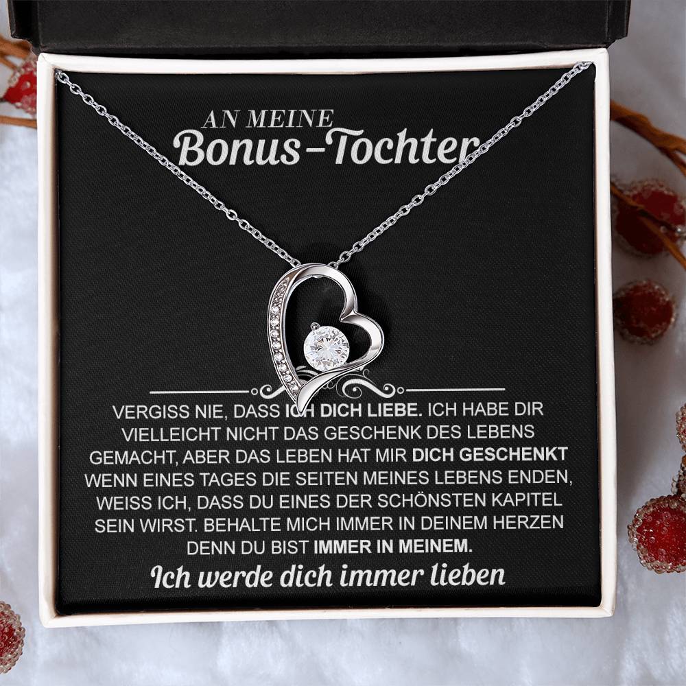 An meine Bonus-Tochter - Ewige Liebe Halskette