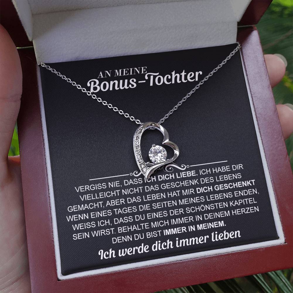 An meine Bonus-Tochter - Ewige Liebe Halskette