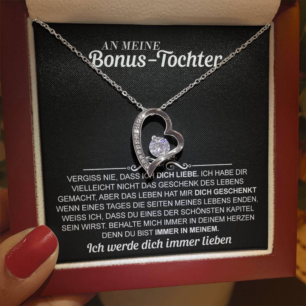 An meine Bonus-Tochter - Ewige Liebe Halskette