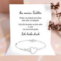 An meine Tochter Armband - immer in meinem Herzen