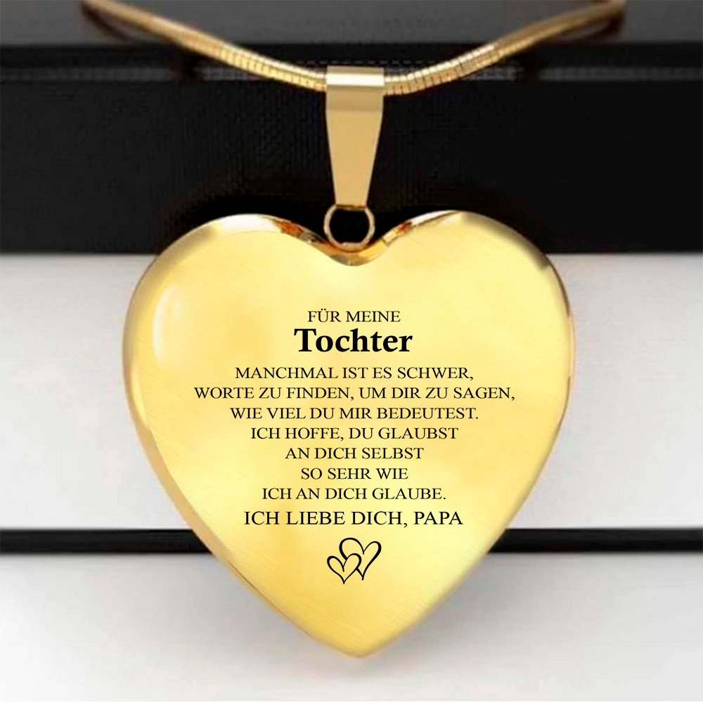 Für meine Tochter - ich liebe dich, Papa - Gold