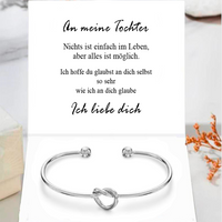 An meine Tochter - Armband mit Umarmung