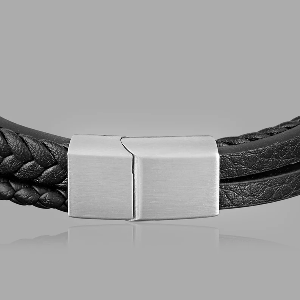 An meinen Sohn - Mehrlagiges Lederarmband