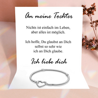 An meine Tochter - Herzarmband