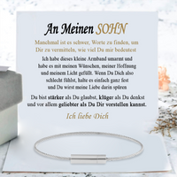 An meinen Sohn - Erinnerungsarmband - Gold