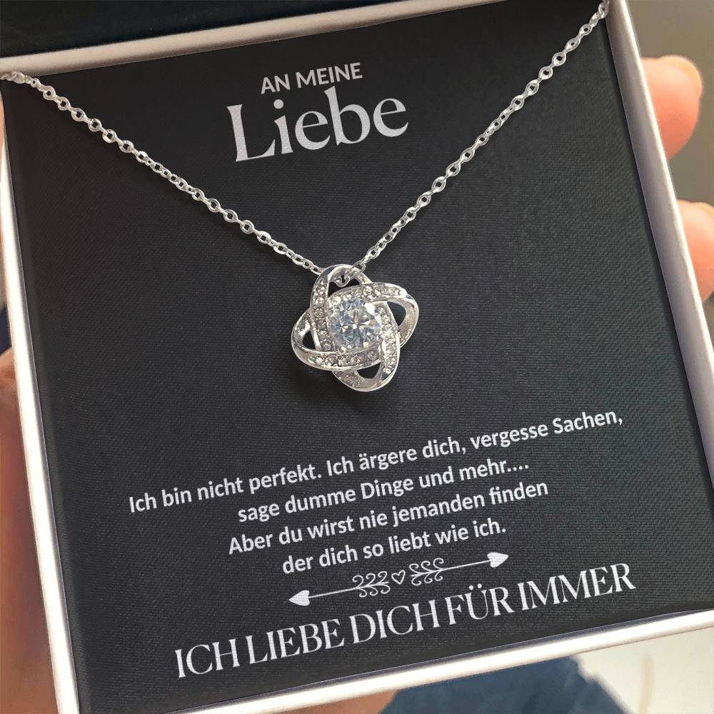 An meine Liebe - Liebesknoten Halskette