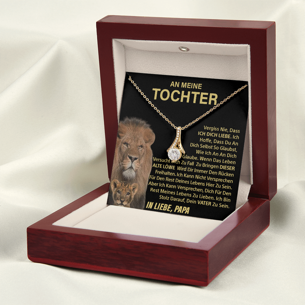 An meine Tochter - “Dieser alte Löwe“-Knotenhalskette