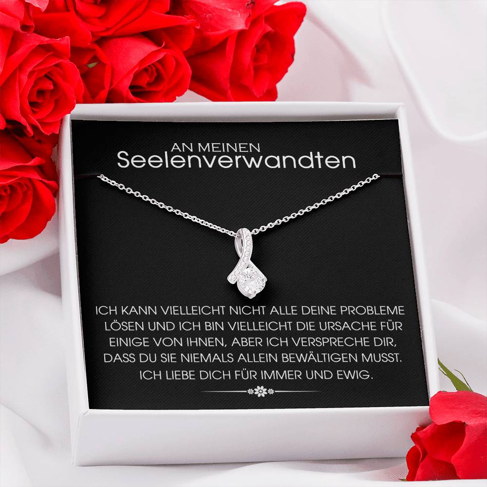An meinen Seelenverwandten – Halskette mit Liebesanhänger
